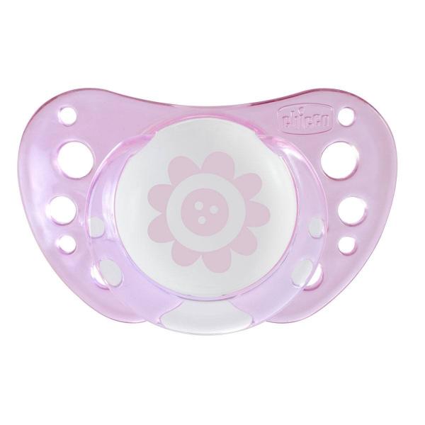 Силіконова пустушка Chicco Physio Аіг, 0-6 місяців, рожевий, 2 шт. (75030.11.00.00) - Pampik - 2