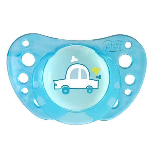 Силиконовая пустышка Chicco Physio Аir, 16-36 месяцев, голубой, 2 шт. (75034.21.00.00) - Pampik - 2