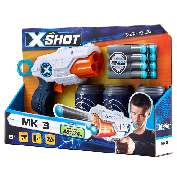 Скорострільний бластер Zuru X-Shot Excel MK 3 (36119Z) - Pampik - 2