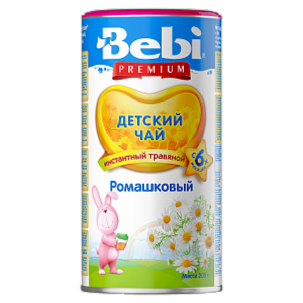 Чай Bebi Premium з ромашки в гранулах, 200 г - Pampik