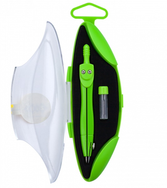 Циркуль в футлярі ZiBi Kids Line Start Neon, салатовий (ZB.5323NS-15) - Pampik - 2