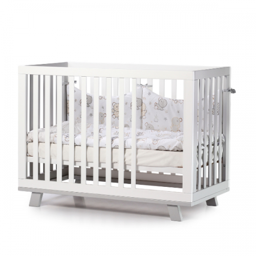 Дитяче ліжко Верес Мангеттен, білий з сірим (1.1.70.32.17) - Pampik - 2