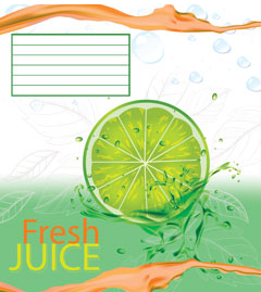 

Тетрадь Мрії збуваються Fresh Juice Лайм, клетка, 24 листа, оранжевый (TA5.2411.2734к