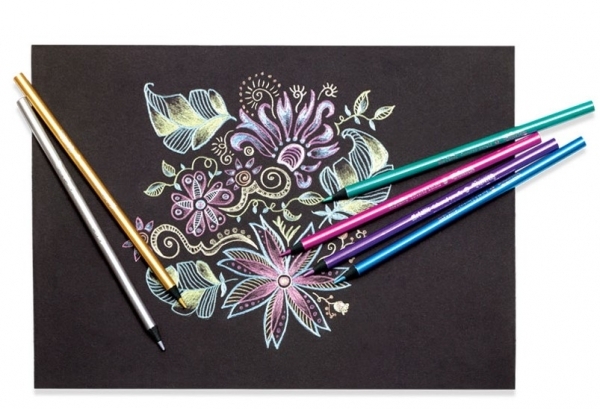 Карандаши цветные Colorino Metallic, круглые, мягкие, 10 цветов (34678PTR) - Pampik - 3