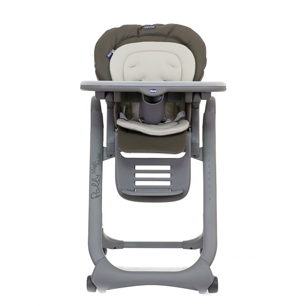 Стульчик для кормления Chicco Polly Magic Relax, серый с бежевым (79502.85) - Pampik - 3