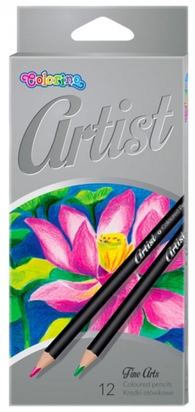 Олівці кольорові Colorino Рremium Artist, м'які, 12 кольорів (65498PTR) - Pampik