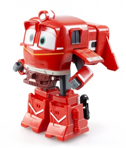 Паровоз-трансформер с двумя вагонами Silverlit Robot Trains Альф (80185) - Pampik - 2