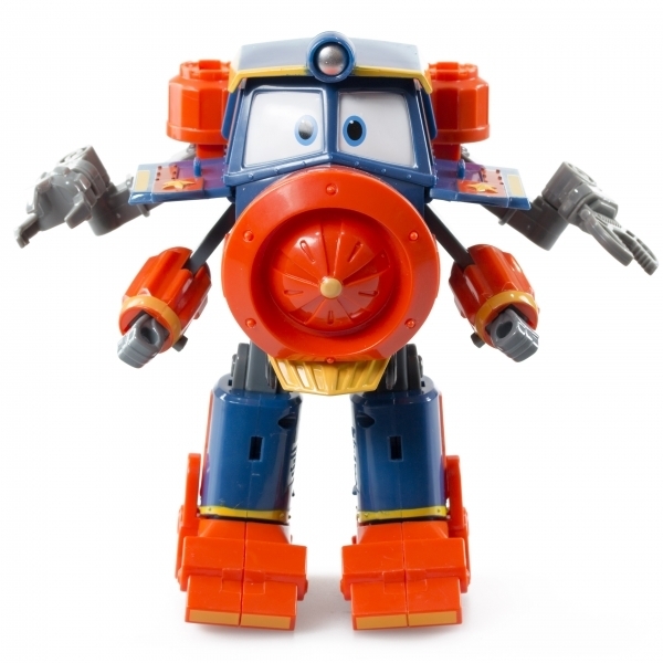 Паровоз-трансформер с двумя вагонами Silverlit Robot Trains Виктор (80186) - Pampik - 2