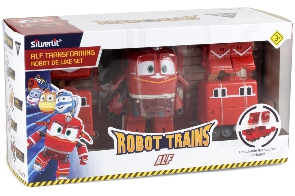 Паровоз-трансформер с двумя вагонами Silverlit Robot Trains Альф (80185) - Pampik - 7