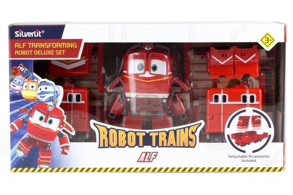 Паровоз-трансформер с двумя вагонами Silverlit Robot Trains Альф (80185) - Pampik - 6