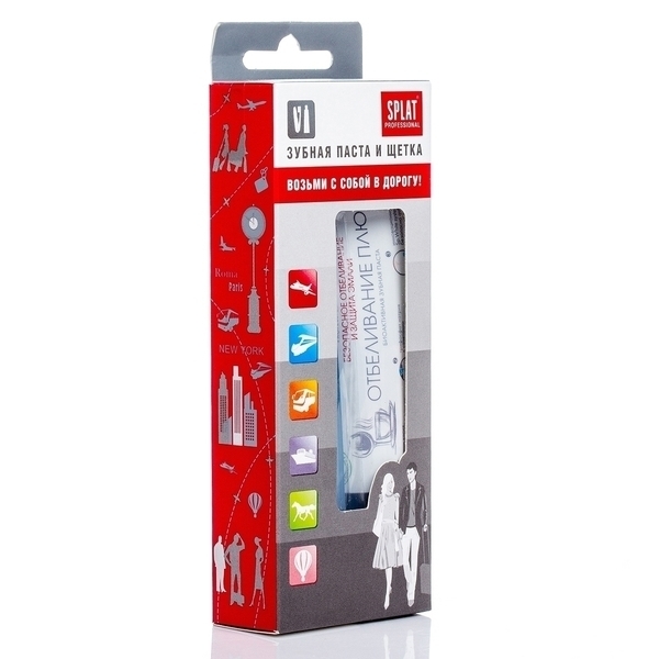 Дорожный набор Splat Отбеливание плюс, 40 мл - Pampik - 2