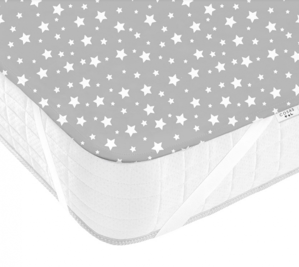 Наматрацник-поверхня Cosas Зірки, непромокальний, 120х70 см, темно-сірий - Pampik - 3