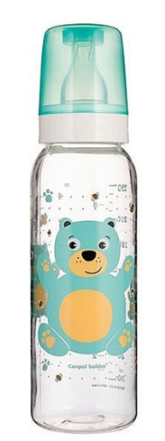

Тритановая бутылочка с рисунком Canpol babies Веселые зверюшки Мишка, 250 мл (11/841 бирюза