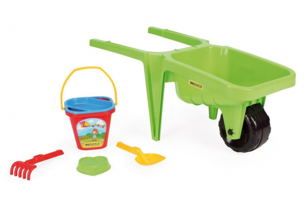 Набор для песка с тележкой Wader Гигант, зеленый (74810 Зелений) - Pampik