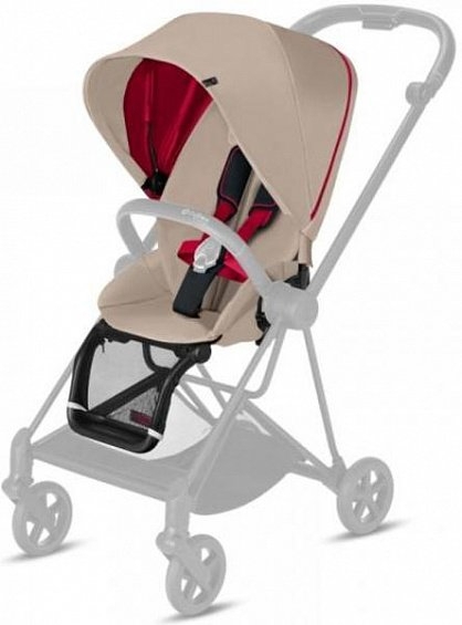 Комплект текстилю Cybex Mios Ferrari Silver Grey, бежевий (519002729) - Pampik