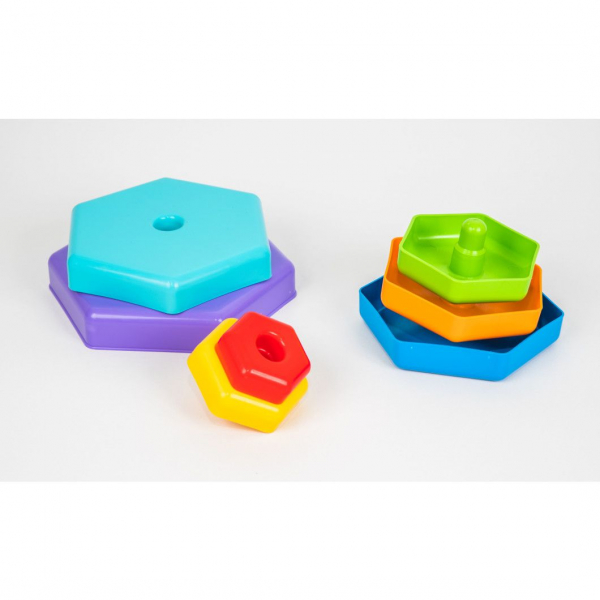 Розвиваюча пірамідка Tigres Веселка (39363) - Pampik - 3