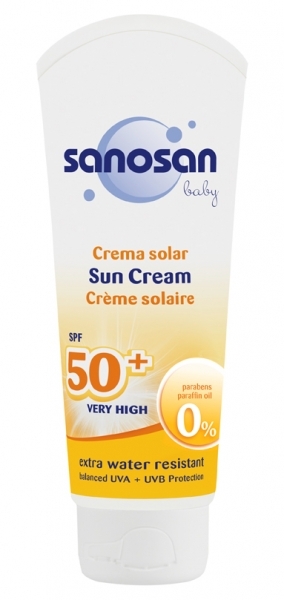 

Детский солнцезащитный крем Sanosan Baby SPF50, 75 мл