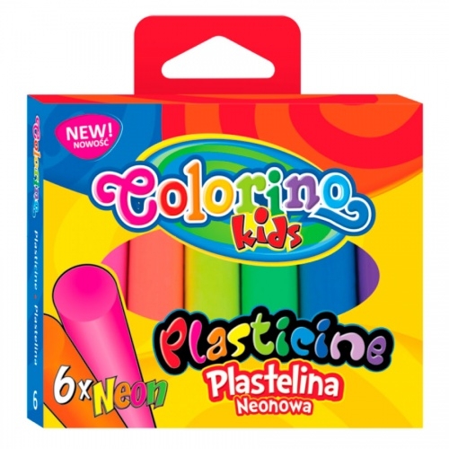 Пластилін Colorino Неон, 6 кольорів (42666PTR) - Pampik