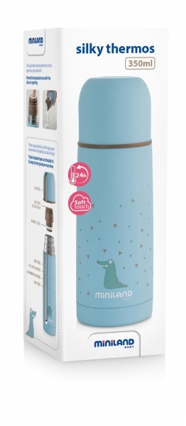 Термос Miniland Silky Thermos Blue, 350 мл (89216) - Pampik - 5