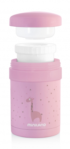 Термос для їжі Miniland Thermetic Pink, з контейнерами, 700 мл (89227) - Pampik - 4