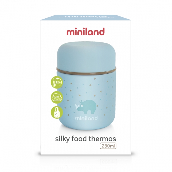 Термос для їжі Miniland Silky Food Mini Blue, 280 мл (89244) - Pampik - 5