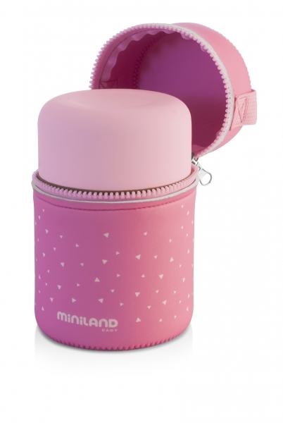 Термос для їжі Miniland Silky Food Pink, 600 мл (89222) - Pampik - 4