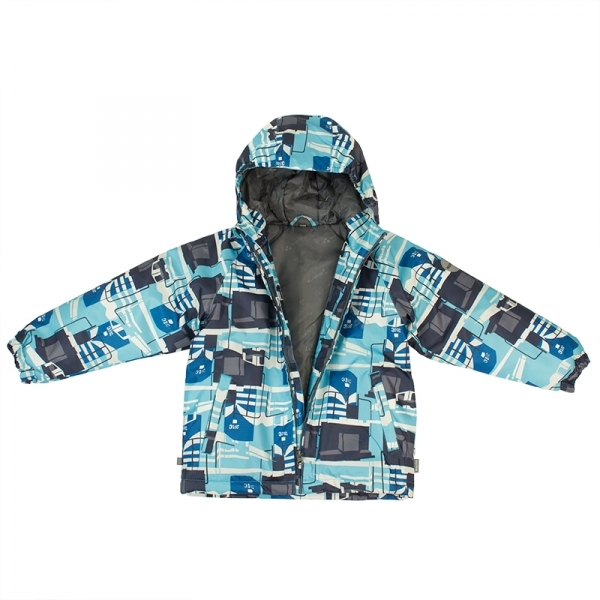 Термокуртка Huppa Classy, ​​р.128, блакитний з принтом (17710030-876-128) - Pampik - 4