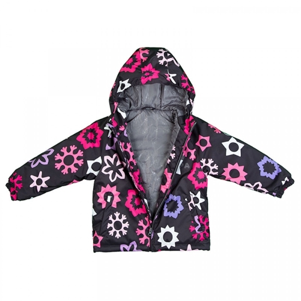 Термокуртка Huppa Classy, р.122, темно-серый с принтом (17710030-Q18-122) - Pampik - 2