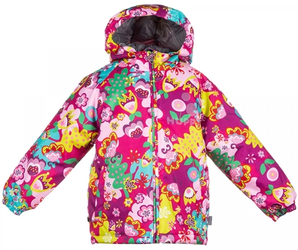 Термокуртка Huppa Classy, ​​р.122, фуксія з принтом (17710030-61363-122) - Pampik