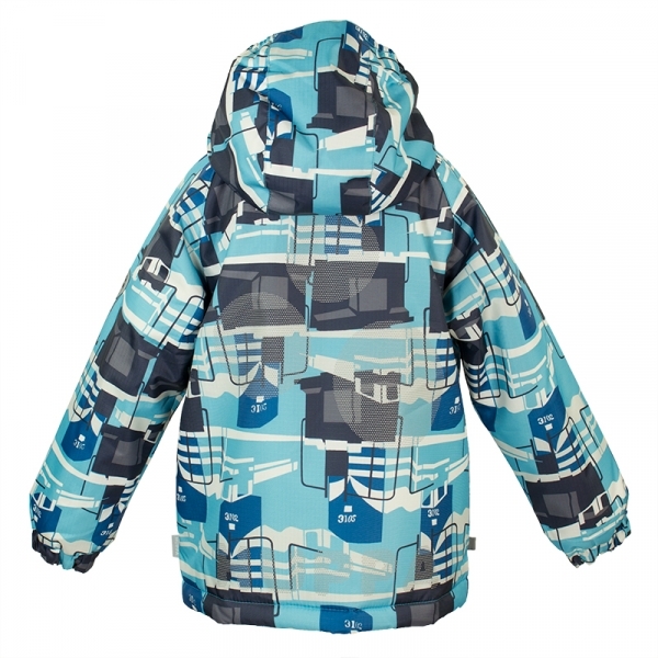 Термокуртка Huppa Classy, ​​р.128, блакитний з принтом (17710030-876-128) - Pampik - 2