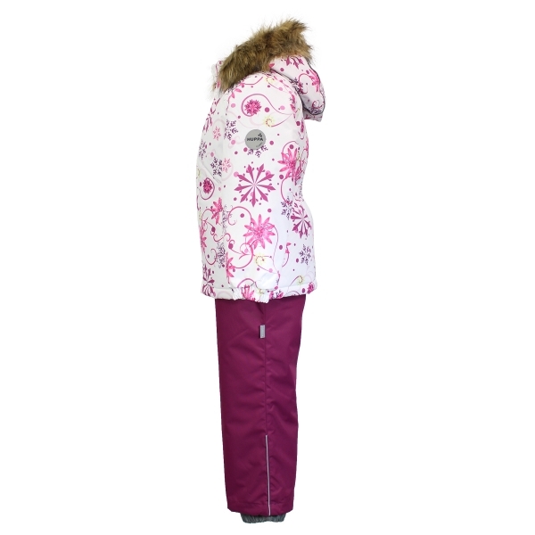 Термокомплект Huppa Wonder, р.122, білий з бордовим (41950030-94220-122) - Pampik - 2
