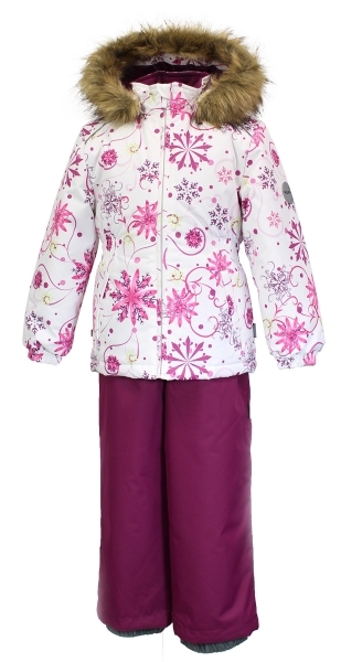 Термокомплект Huppa Wonder, р.116, білий з бордовим (41950030-94220-116) - Pampik