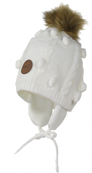 Шапка Huppa Macy, XS, белый (83570000-60020-XXS) - Pampik