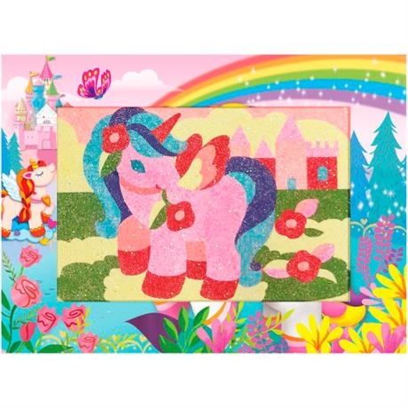 Набір для творчості 4M Пісочне мистецтво Єдиноріг (00-04749) - Pampik - 4