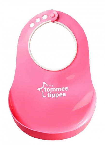 

Нагрудник Tommee Tippee Basic, розовый (30018