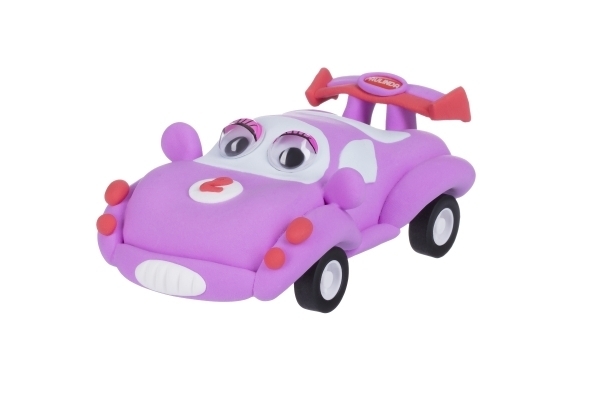 Маса для ліплення Paulinda Super Dough Racing time Машинка, рожевий (PL-081161-2) - Pampik - 2