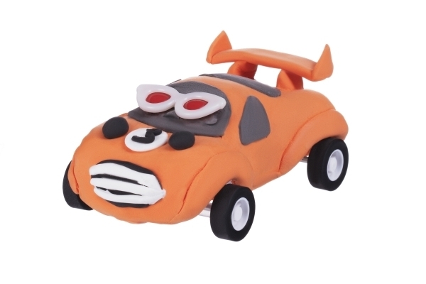 Масса для лепки Paulinda Super Dough Racing time Машинка, оранжевый (PL-081161-3) - Pampik - 5