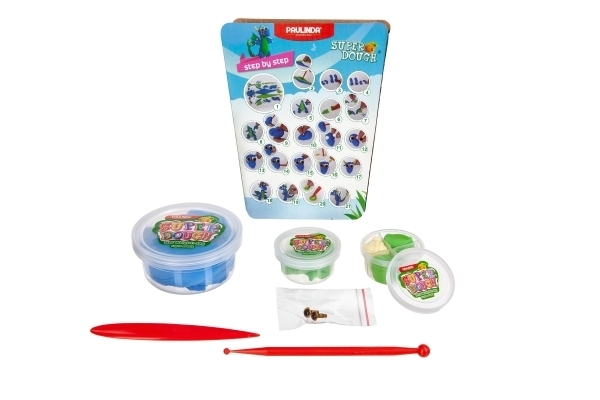 Маса для ліплення Paulinda Super Dough Cool Dragon, синій (PL-081378-16) - Pampik - 4