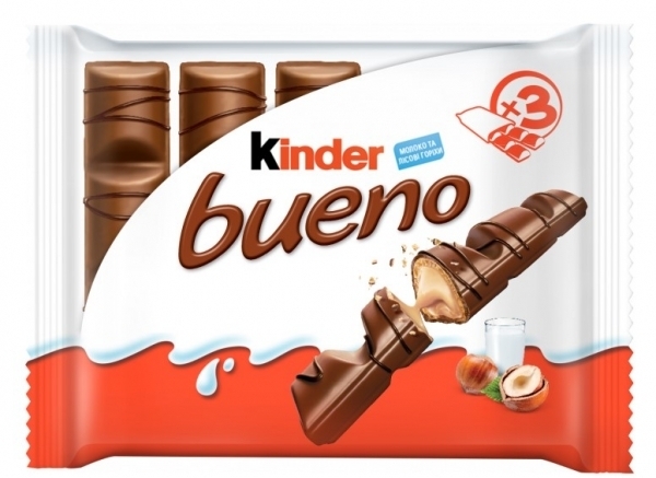 

Упаковка шоколадных батончиков Kinder Bueno, 129 г