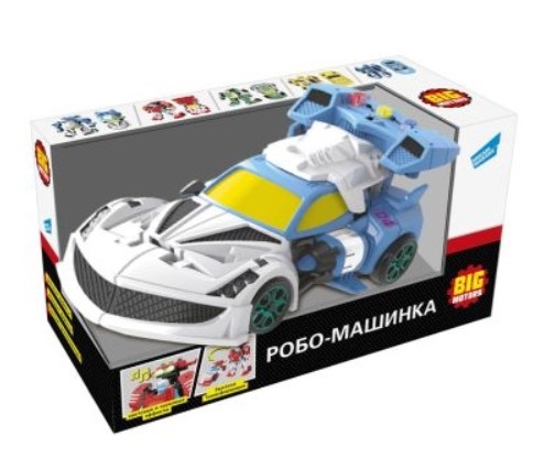 

Игрушка-трансформер Big Motors Робо-машинка, голубой (D622-H046A