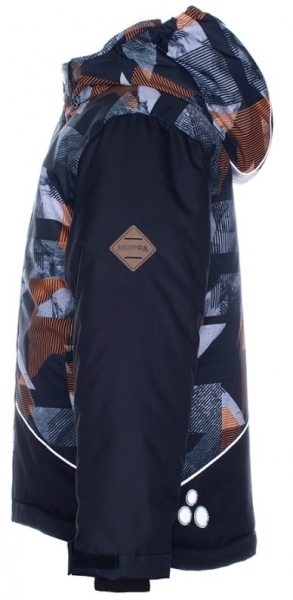 Термокуртка Huppa Alex 1, р. 134, черный с оранжевым (17800130-92509-134) - Pampik - 4