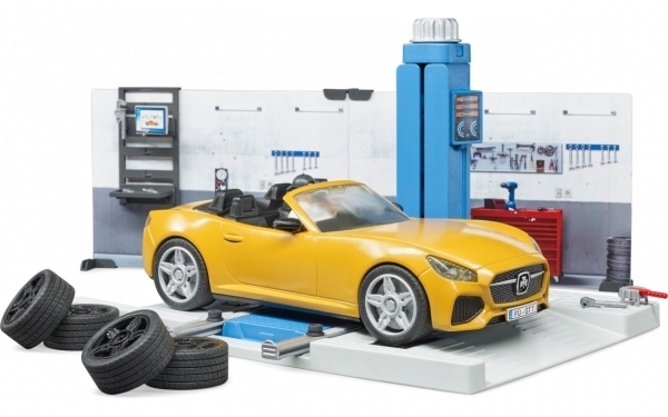 Игровой набор Bruder Авто-мастерская с фигурками и аксессуарами (62110) - Pampik - 4
