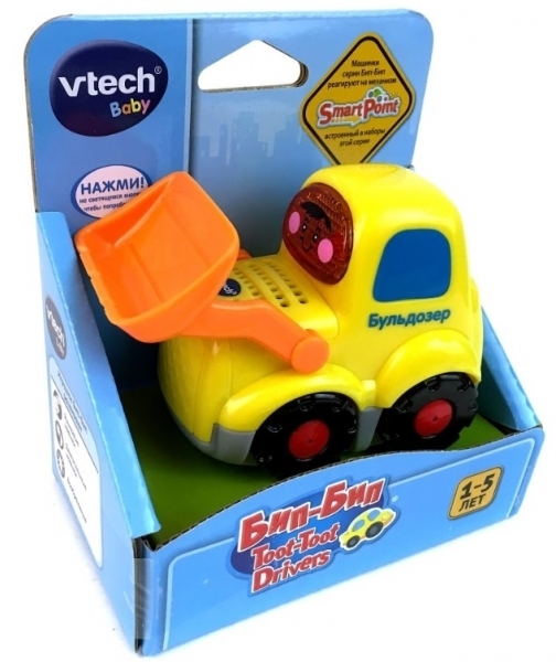 Інтерактивна іграшка Vtech біп-біп Бульдозер (80-151826) - Pampik - 2