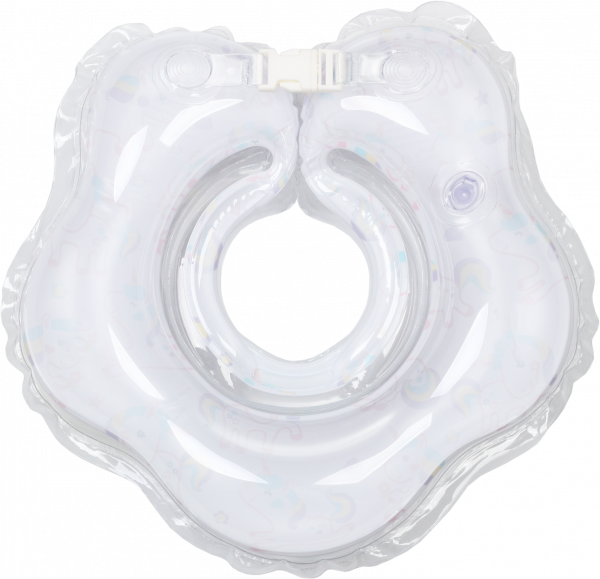 Круг для купания с погремушкой KinderenOK Единорог, белый (204238) - Pampik - 5