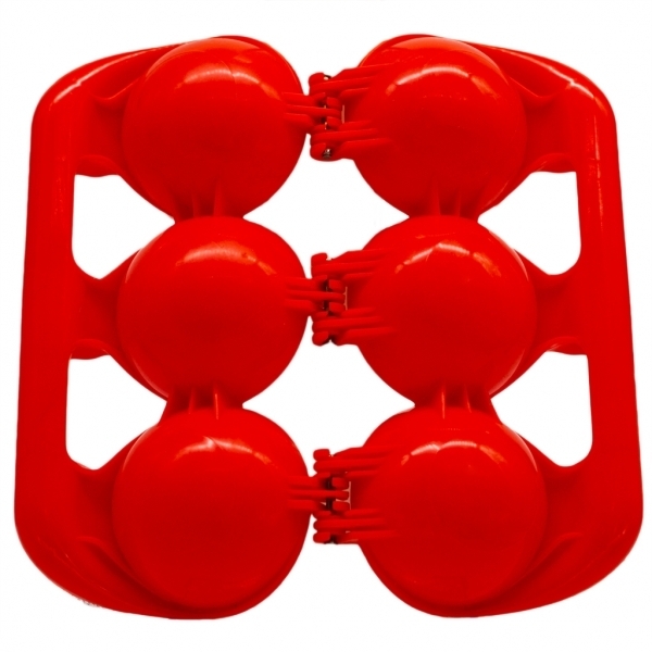 Сніжколіп For Fun потрійний, червоний (WSP170006) - Pampik - 2