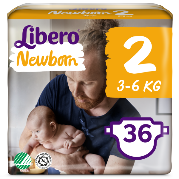 

Подгузники Libero Newborn 2 (3-6 кг), 36 шт