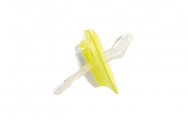 Пустушка силіконова ортодонтична Baby Team, 0 +, жовтий (3001) - Pampik - 2