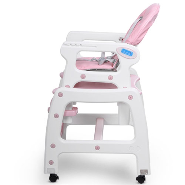 Стільчик-трансформер для годування Bambi M 1563-8-1, рожевий (21664) - Pampik - 4