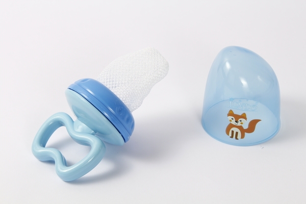 Ниблер Lindo с колпачком Лиса, голубой (LI 805) - Pampik - 2