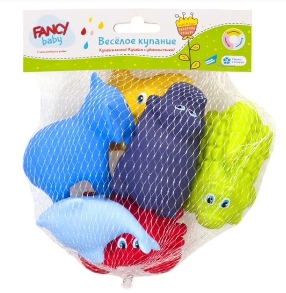 

Набор игрушек для ванной Fancy Baby Веселое купание, 6 шт. (BATH1